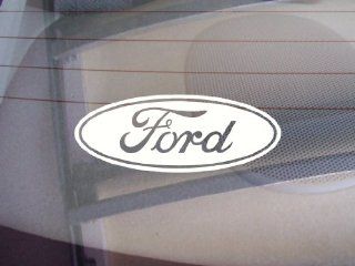 Ford Logo Car Window Vinyl Decal Sticker 5" Wide (Color: White): Everything Else