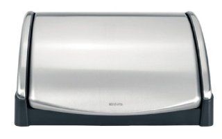 Brabantia 385186 Fingerprint Proof Lift Top Bread Bin, Brushed Stainless: Bread Boxes: Kitchen & Dining
