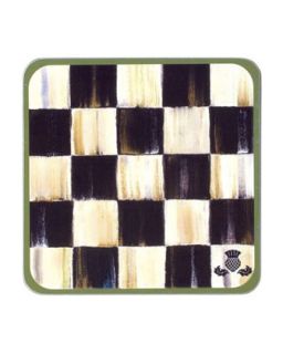 Four Courtly Check Coasters