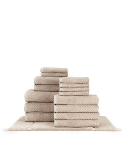 Honeycomb Towel Set (16 PC) by Chortex of England