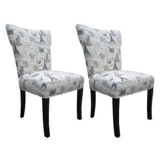 Sole Designs Bella Side Chairs Bella French Blue Color: Blue