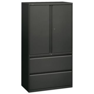 HON 800 Series 36 Lateral File Storage Cabinet 885L Finish Charcoal