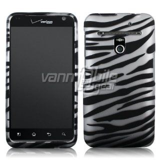 VMG For LG Revolution VS910 Tegra 2 Cell Phone Graphic Image Design Faceplate Hard Case Cover   Silver Black Zebra Stripes: Cell Phones & Accessories