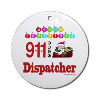 Shop 911 Dispatcher Christmas Gift Ornament Round Round Ornament at the  Home Dcor Store
