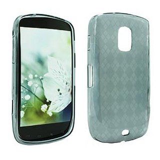 Clear Gray Hard Cover Case for Samsung Galaxy S Lightray 4G SCH R940 Cell Phones & Accessories