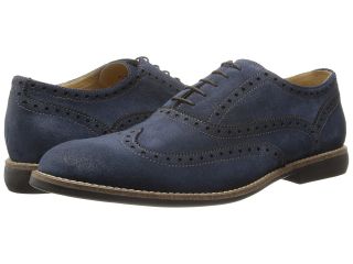 Kenneth Cole Reaction Why I Oughta Mens Lace Up Wing Tip Shoes (Blue)