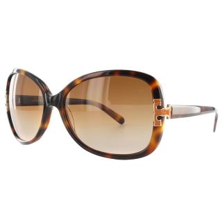 Tory Burch Womens Ty 7022 Amber Tort Gradient Sunglasses