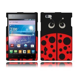 LG Intuition VS950 Red Lady Bug Rubberized Cover: Cell Phones & Accessories