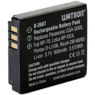 Watson CGA S005 Lithium Ion Battery Pack (3.7V, 950mAh) : Digital Camera Batteries : Camera & Photo