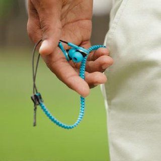 Zipbuds JUICED 2.0 Never Tangle Zipper Earbuds Featuring ComfortFit2 Technology, Blue: Electronics