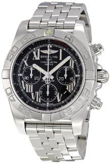 Breitling Chronomat Black Stainless Steel Automatic Mens Watch AB011012 B956SS Breitling Watches
