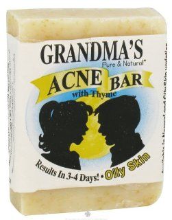 Remwood Products Co.   Grandma's Pure & Natural Acne Bar With Thyme For Oily Skin   4 oz. : Body Butters : Beauty