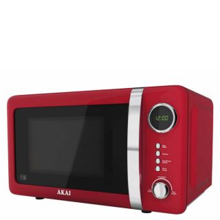 Akai 700W Digital Microwave   Red      Homeware