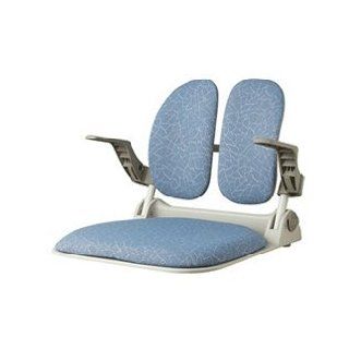 Duorest DR 930GH Lip Blue, Ergonomic Portable Folding Floor Chair with Dual Backrest   Lip Blue Fabric   Tatami Chair