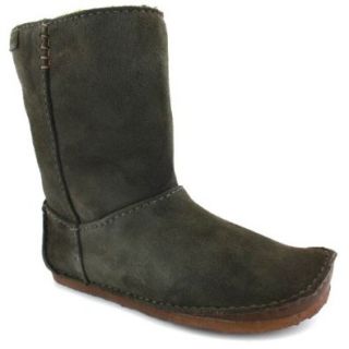 Clarks Originals Faraway Hill Womens Suede Boots Tobacco   8: Shoes
