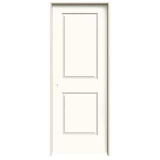 ReliaBilt 2 Panel Square Solid Core Smooth Molded Composite Right Hand Interior Single Prehung Door (Common: 80 in x 30 in; Actual: 81.68 in x 31.56 in)