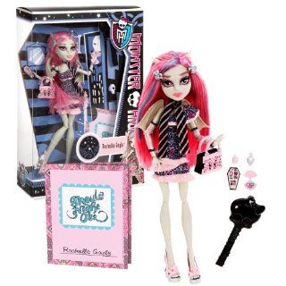 Mattel Year 2012 Monster High "Ghoul's Night Out" Series 11 Inch Doll Set   ROCHELLE GOYLE "Daughter of The Gargoyle" with Smartphone, Cosmetic Accessories, Purse, Hairbrush and Doll Stand Toys & Games