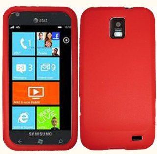 VMG Samsung Focus "S" i937 Soft Gel Silicone Skin Case Cover   Red Premium 1 : Cell Phones & Accessories