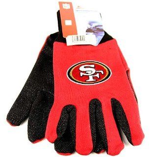 San Francisco 49ers 2 Tone Jersey Gloves : Sports Fan Apparel : Sports & Outdoors