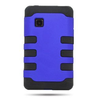 CoverON HYBRID Dual Heavy Duty Hard BLUE Case and soft BLACK TPU Cover for LG 840G With PRY  Triangle Case Removal Tool [WCC940] Cell Phones & Accessories