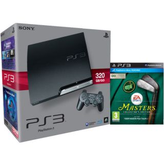 Playstation 3 PS3 Slim 320GB Console: Bundle (Includes Tiger Woods PGA Tour 13: Masters Collectors Edition)      Games Consoles