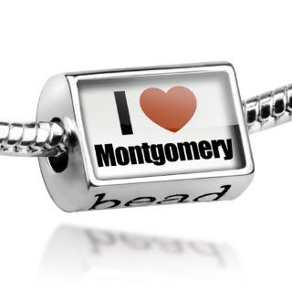 Beads "I Love Montgomery" region: Alabama, United States   Pandora Charm & Bracelet Compatible: Jewelry