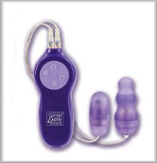 Passion Bullet And Multi Probe Rubber Cote 7 Function Vibrating Bullet Massager   Purple: Health & Personal Care