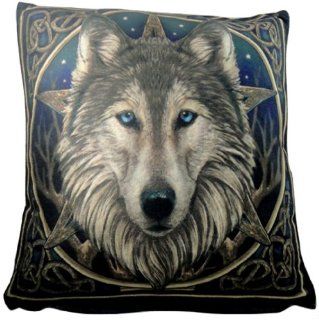 Lisa Parker Wild One Pentagram Wolf Luxury Cushion Pillow Gothic Bedding Now8160   Throw Pillows