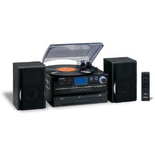 Jensen JTA980B J3 Speed Turntable with 2 CD, AM/FM and Cassette Record Vinyl Records: Electronics