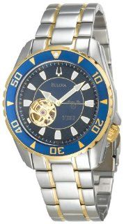 Bulova Men's 98A106 Marine Star Automatic Two Tone Stainless Steel Watch at  Men's Watch store.