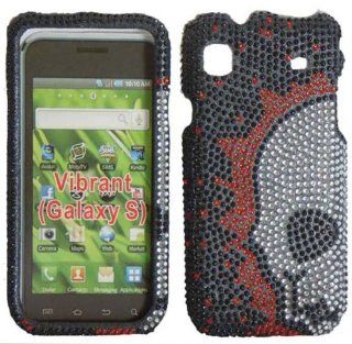 Skull Face Full Diamond Bling Case Cover for Samsung Vibrant T959 T959V Galaxy S 4G: Cell Phones & Accessories