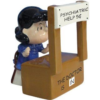 Westland Giftware Peanuts Magnetic Psychiatrist Lucy Salt and Pepper Shaker Set, 3 1/2 Inch: Lucy Psychiatric Booth: Kitchen & Dining