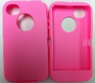 SportyGigabite Replacement Silicone Skin For iphone 4/4s Otterbox Defender case with Oval cutout Pink: Cell Phones & Accessories