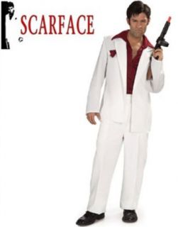 Scarface Tony Montana Costume Suit & Shirt Large 42 44: Adult Sized Costumes: Clothing