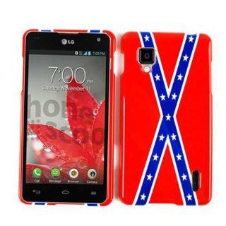 LG OPTIMUS G (CDMA) LS 970 REBEL FLAG TP CASE ACCESSORY SNAP ON PROTECTOR: Cell Phones & Accessories