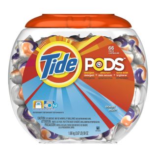Tide Pods 66 Count Ocean Mist Laundry Detergent