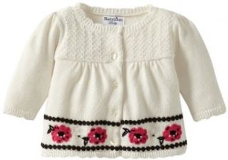 Hartstrings Baby girls Newborn Sweater Cardigan With Hemline, Marshmallow, 6 9 Months: Clothing