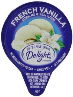 International Delight French Vanilla Non Dairy Cremer, 24 count Creamer Singles (Pack of 6) : Nondairy Coffee Creamers : Grocery & Gourmet Food