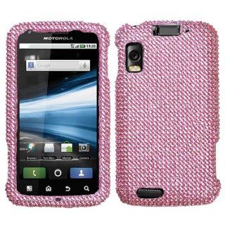 Mybat MOTMB860HPCDMS004NP Dazzling Diamante Bling Case for Motorola Olympus/Atrix 4G MB860   Retail Packaging   Pink: Cell Phones & Accessories