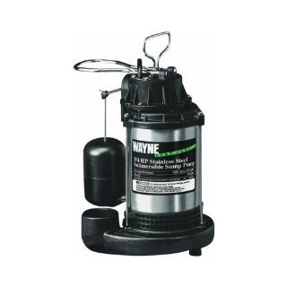 Wayne 58321 WYN3 Submersible Cast Iron and Stainless Steel Sump Pump with Vertical Float Switch    