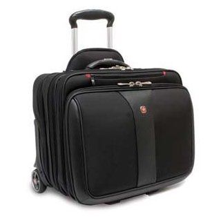 Wenger SwissGear PATRIOT Wheeled Computer Case. WENGER PATRIOT ROLLING CASE BLK UP TO 17IN LAPTOP W/ NOTEBOOK CASE. 15.5" x 11.5" x 17"   Polyester, Vinyl   Black: Computers & Accessories