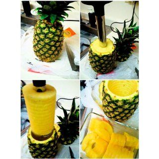 All Ware Stainless Steel Pineapple Easy Slicer and De Corer: Kitchen & Dining