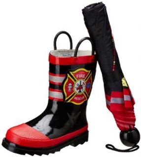 Western Chief Fire Rescue Boot & Umbrella Set (Toddler/Little Kid): Shoes