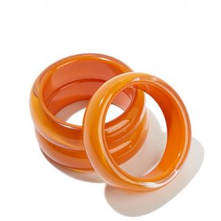 Rara Avis by Iris Apfel 3 piece Solid Color Bangle Bracelets