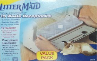 Litter Maid 15 Waste Receptacles Value Pack LMR215  Litter Box Liners 