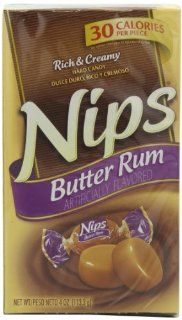 Nips Butter Rum Candy, 4 Ounce Boxes (Pack of 12) : Hard Candy : Grocery & Gourmet Food