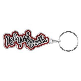 Rockabilia New York Dolls Metal Key Chain: Novelty Keychains: Clothing
