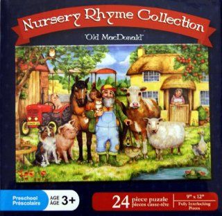 Nursery Rhyme Collection "Old MacDonald" 24 Piece Puzzle: Toys & Games