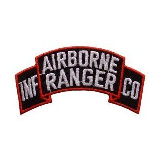 US Military Embroidered Iron on Patch   United States Army Collection   Airborne Ranger Tab Applique: Clothing
