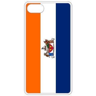 Albany New York NY City State Flag White Apple Iphone 4   Iphone 4s Cell Phone Case   Cover: Cell Phones & Accessories